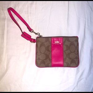 Coach Leather Wristlet